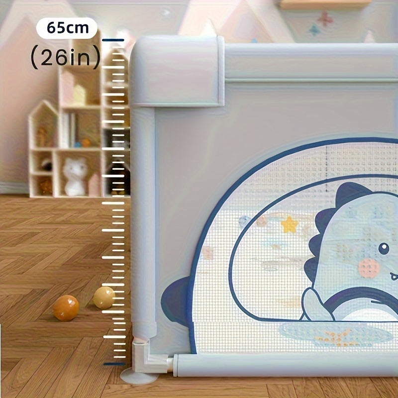 Large Indoor Outdoor Game Enclosure with Pull Handle Door Safety Guardrail and Anti-Slip Bases