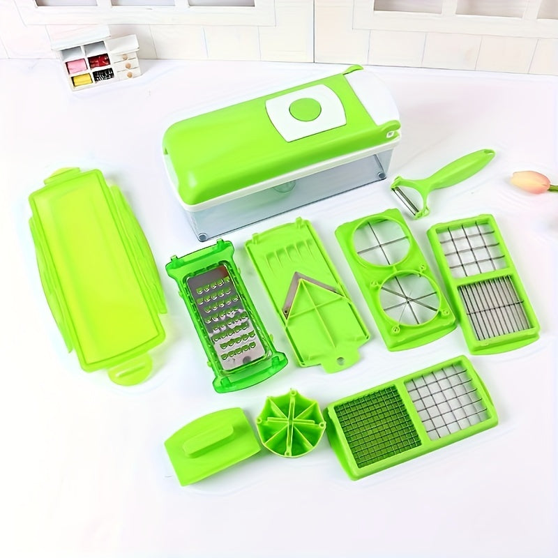 12pcs Kitchen Gadget Set with Vegetable Chopper Slicer Spiralizer Grater