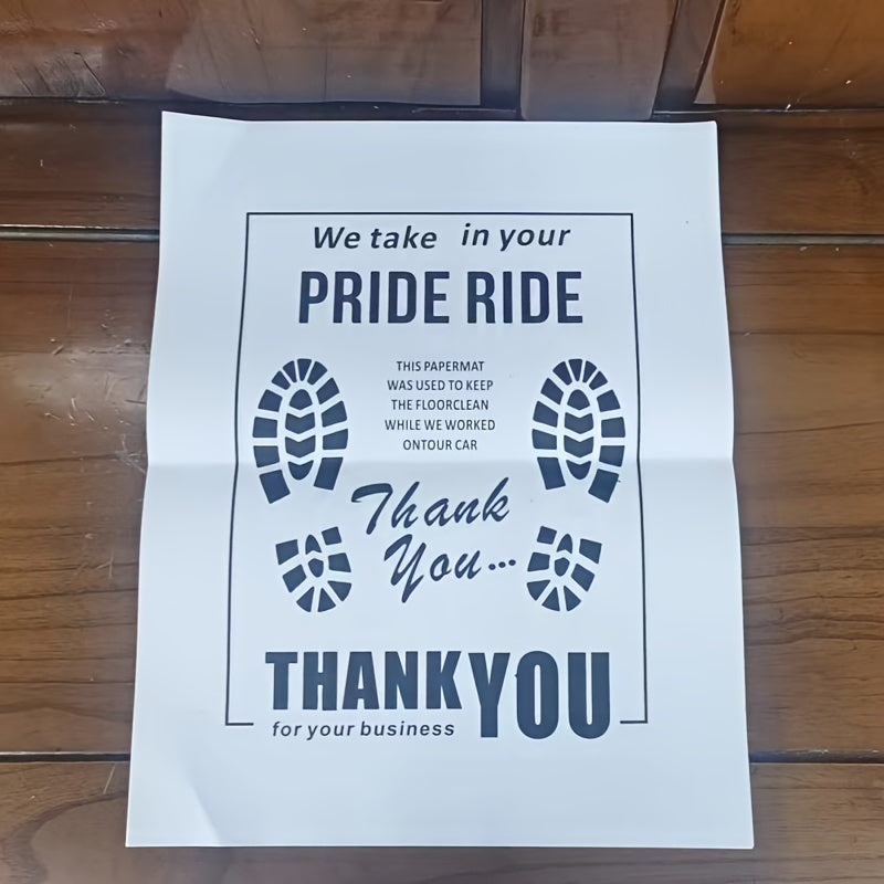 Bir martalik qog'oz avtomobil poliyalari to'plami 10 yoki 20 dona, vaqtinchalik transport vositasi himoyasi