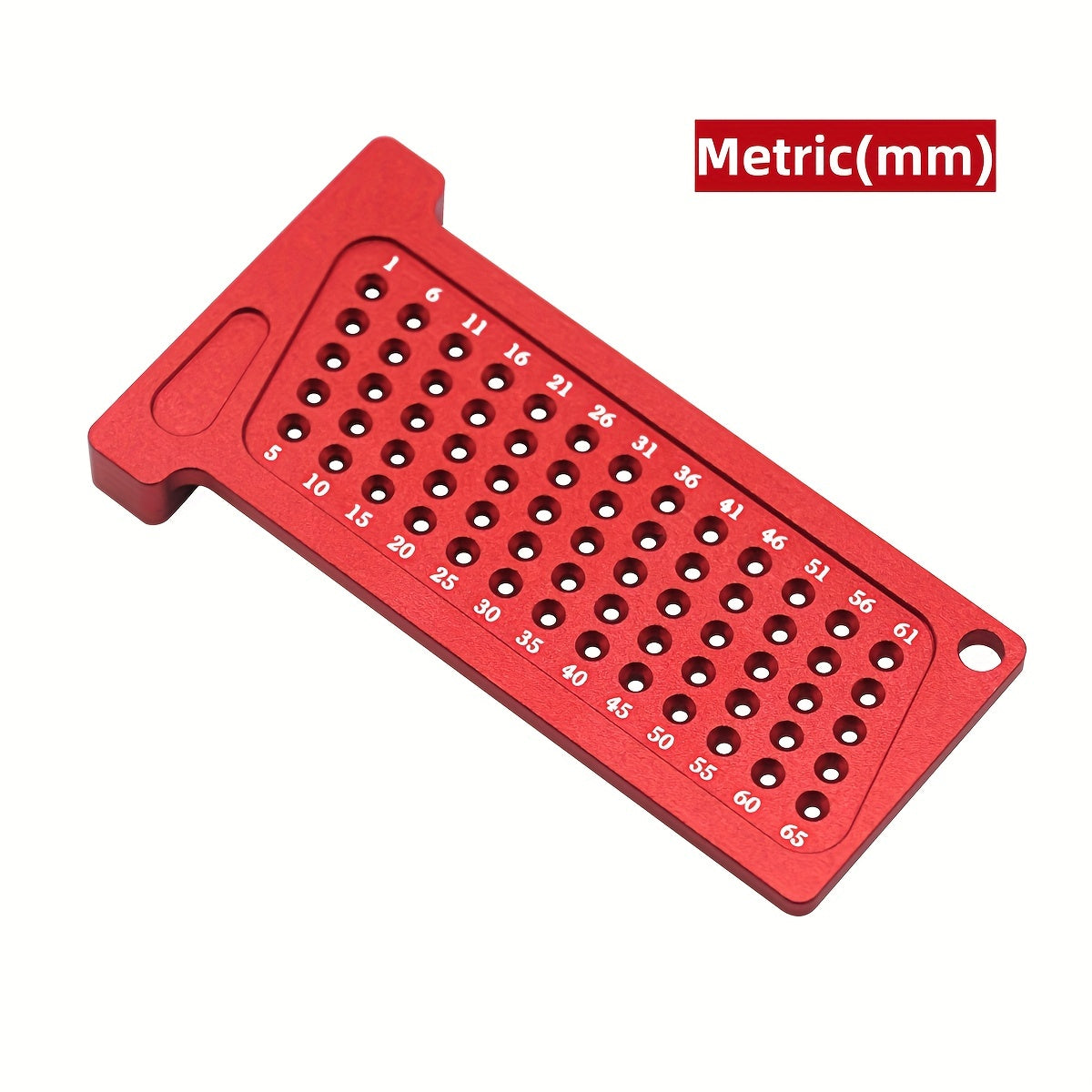 Universal Aluminum Scribe Ruler with Metric and Inch Measurements for Woodworking