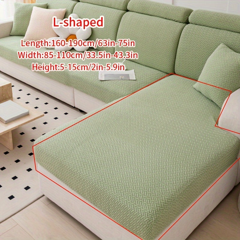 Современный жаккардовый чехол для дивана, изготовленный из прочного полиэстера и спандекса, не скользит, подходит для домашних животных, легкий в уходе, подходит для кресел и секционных диванов.
