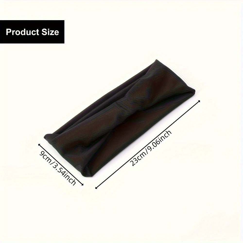 Erkaklar va ayollar uchun 5 ta namlikka chidamli sport boshbandlari to'plami, yugurish, velosiped, yoga va fitnes uchun