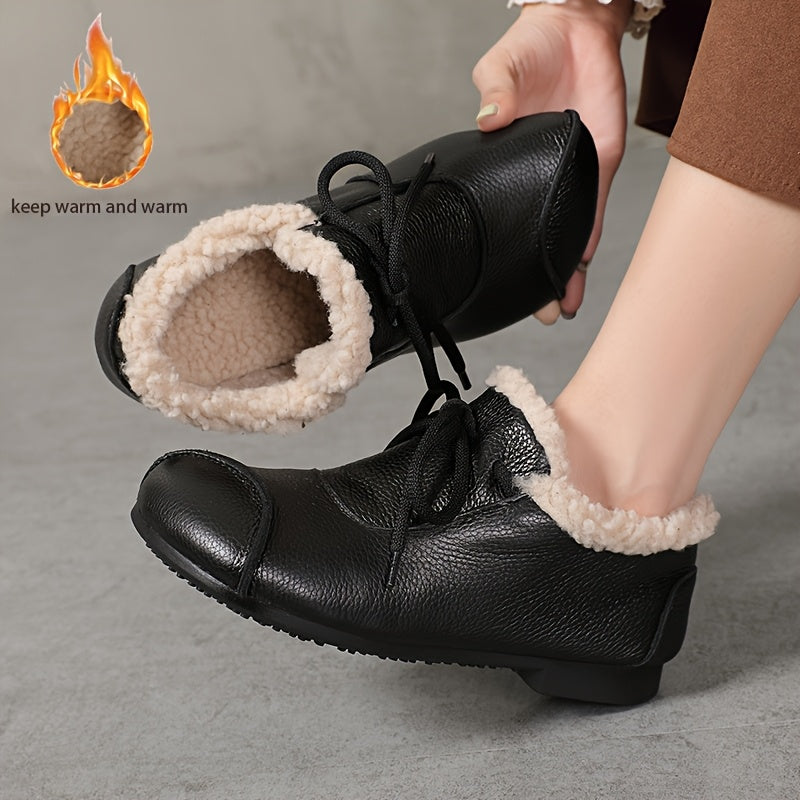 Women's Soft Sole Slip-On Slippers Anti-Slip Casual Warm Boots