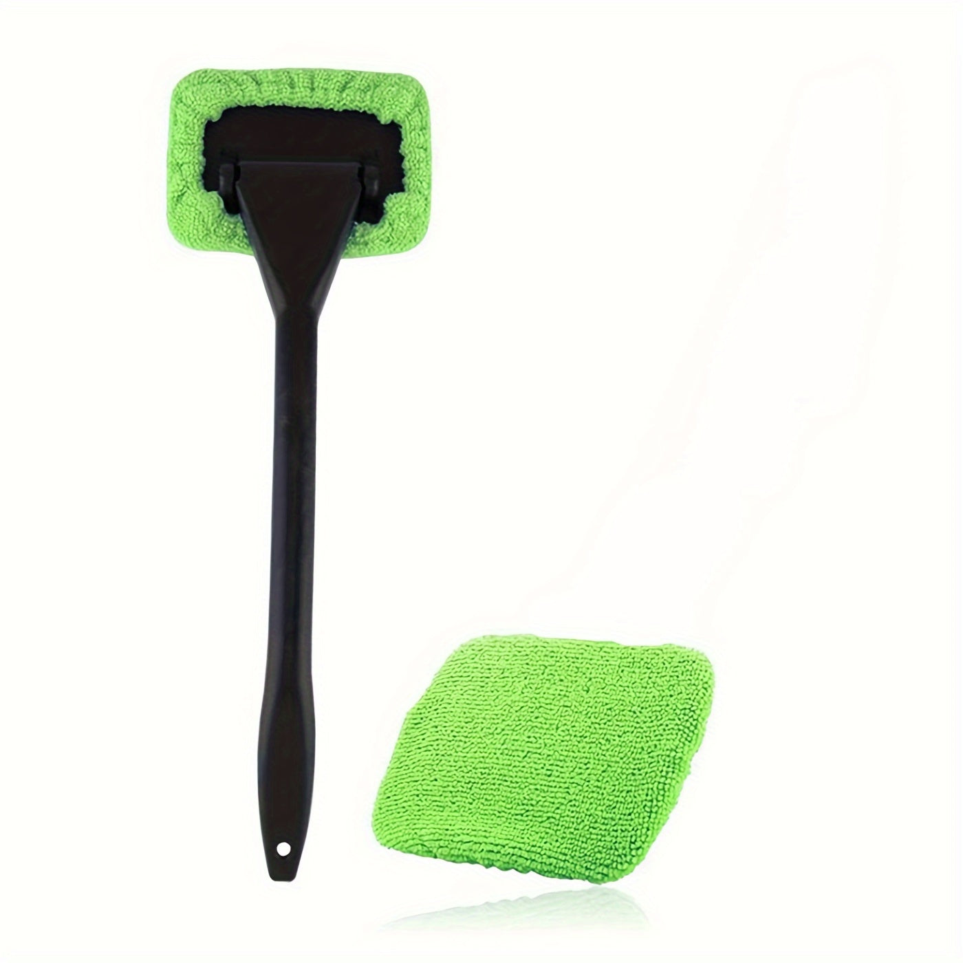 Car Windshield Cleaning Brush Kit with Cloth, Reusable Plastic Handle