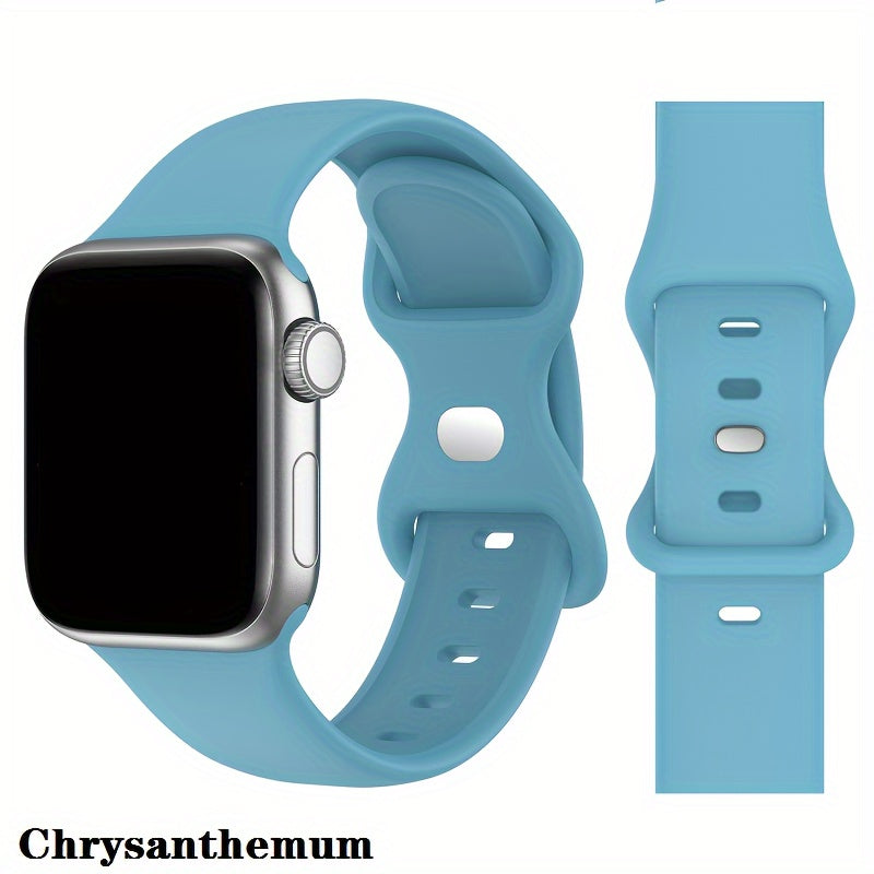 Silicone Sports Watch Strap for Men Women Compatible with Apple Watch Series 2 3 4 5 6 7 8 Ultra SE 38mm 40mm 41mm 42mm 44mm 45mm 49mm