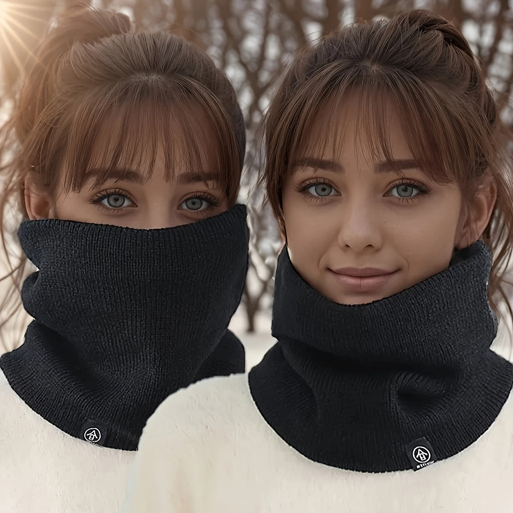 Unisex Coldproof Knit Infinity Scarf for Winter Sports Skiing Cycling Neck Gaiter Mask
