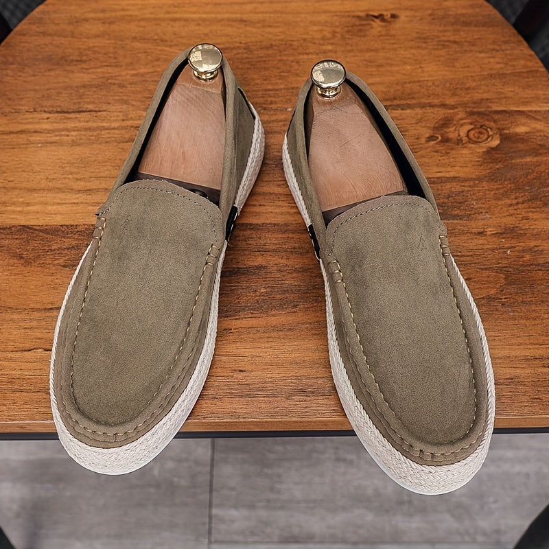 Men's Casual Slip-On Shoes Non-Slip Sole for Walking Traveling Fishing