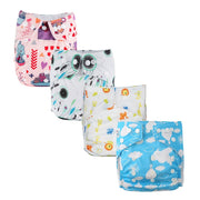 Reusable Cloth Diapers for Babies 0+ Waterproof Highly Absorbent Adjustable Fit Pink Blue White