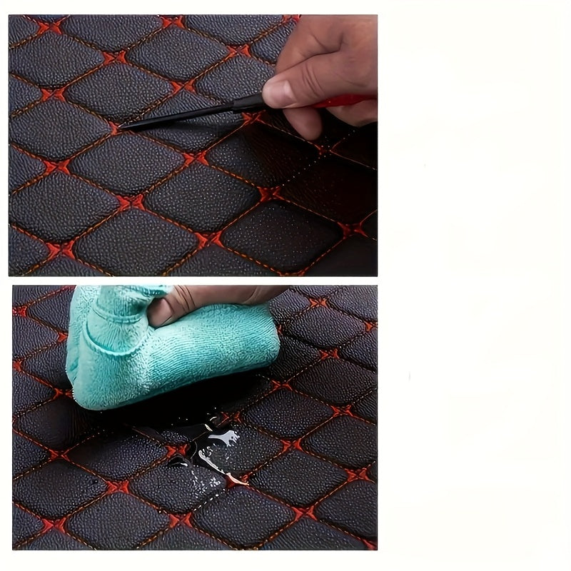Luxury Faux Leather Car Trunk Mat for SUV All-Weather Durable Floor Liner