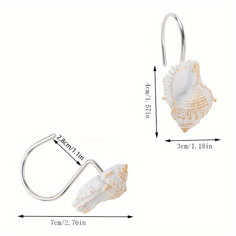 12 dona plyaj shell hammom uchun qulf va bezak uchun qulf