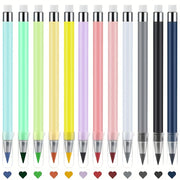 6/12 Qayta ishlatiladigan qalamlar, qalam o‘chirgich bilan, chizish, yozish, ofis va o‘quv uchun, rangsiz bo‘yoqsiz qalamlar