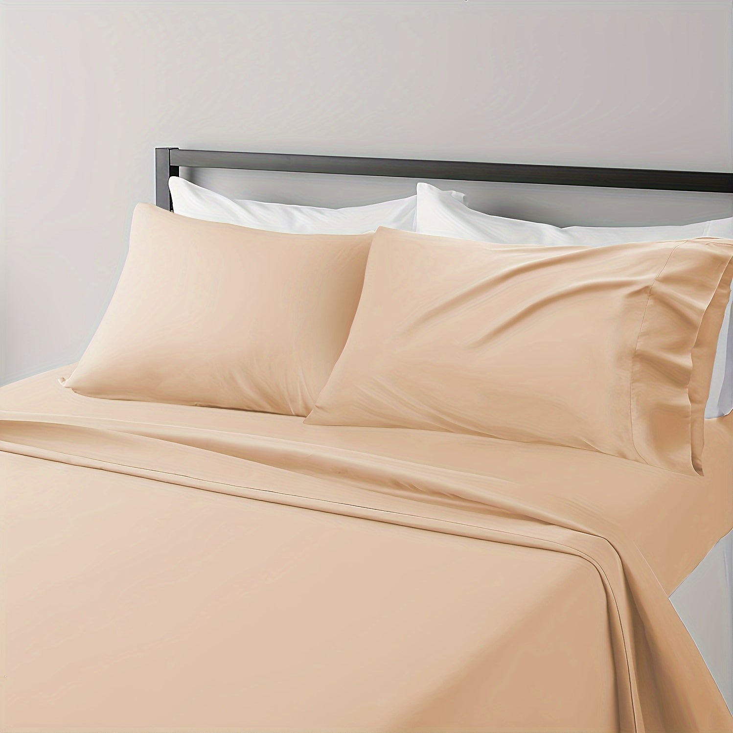 Комплект охлаждающих простыней размера Queen, дышащие, мягкие, без складок