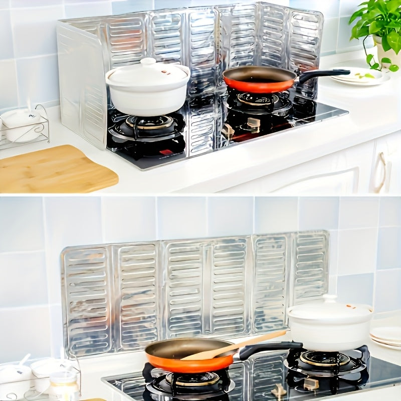 Aluminum Kitchen Stove Splash Guard for Gas and Electric Cooktops