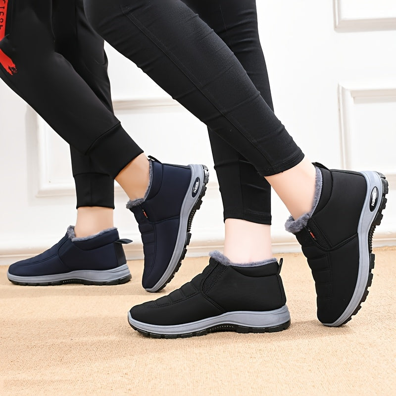 Unisex Winter Boots Thick Sole Cold Weather Insulated Ankle Hiking Boots