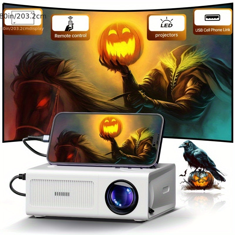 Mini Portable Video Projector for Movies Presentations with Adjustable Angle