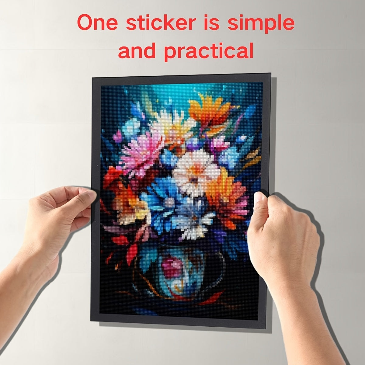 Diamond Painting Frames Set PVC Magnetic Self-Adhesive Wall Display for Diamond Art Photos Posters