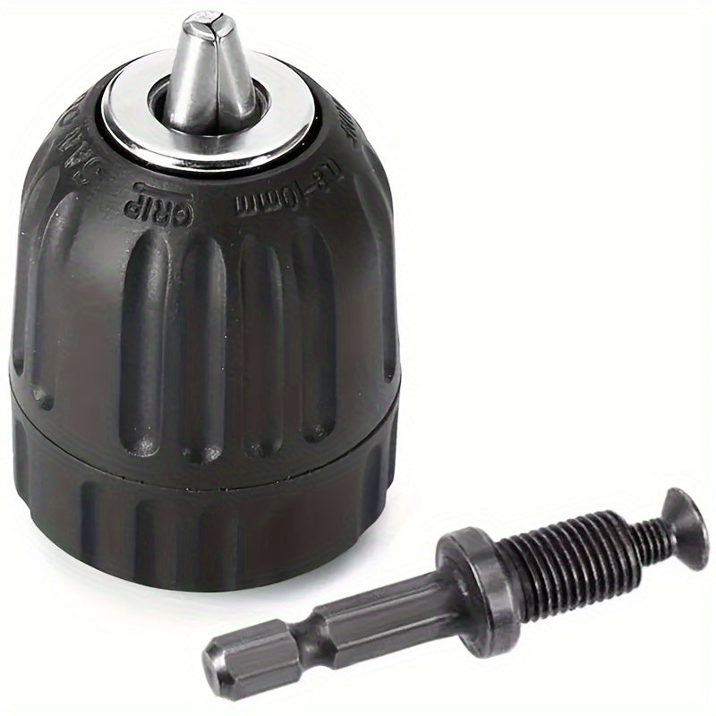 Keyless Drill Chuck Adapter Carbon Steel 0.8-10mm Clamping Quick Change