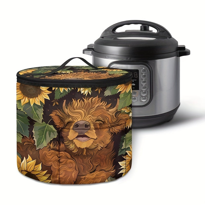 Polyester Pressure Cooker Cover Insulated Zipper Tote Fits Most Electric Pressure Cookers and Air Fryers