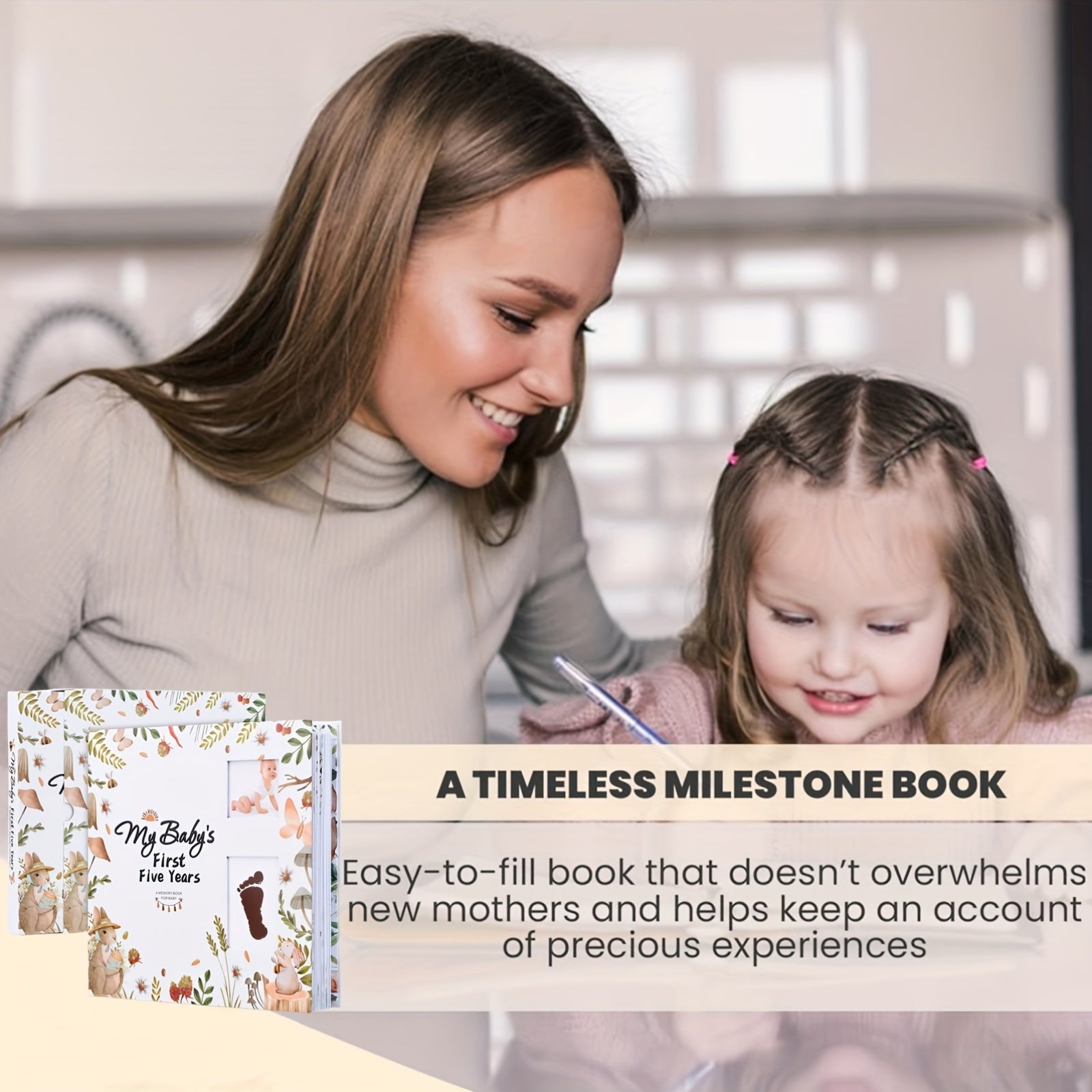 Large Capacity Family Photo Album for Memories and Growth Records