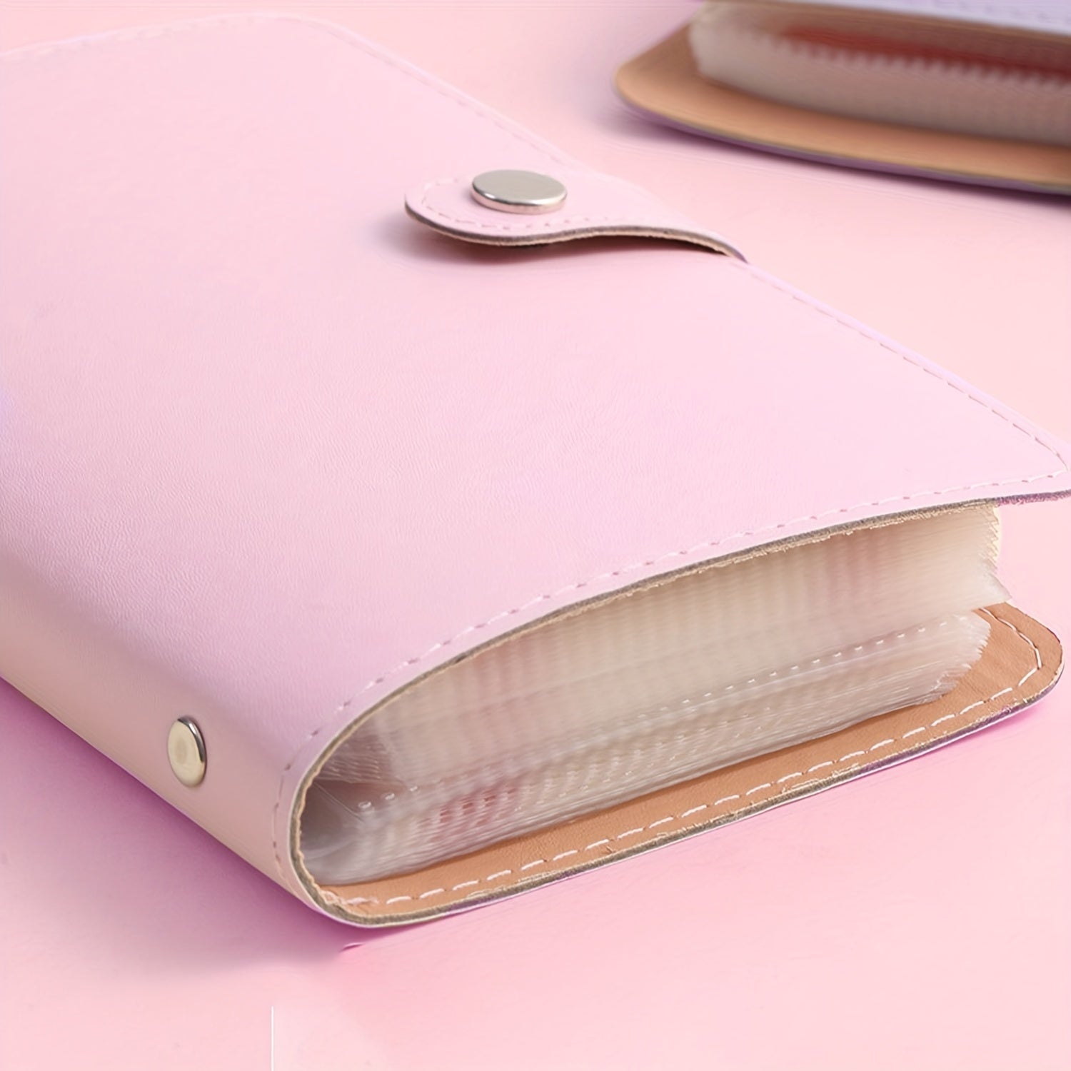 Banknote Storage Book with 100 Pages and Photo Stamps Card Organizer A6 Cash Notebook