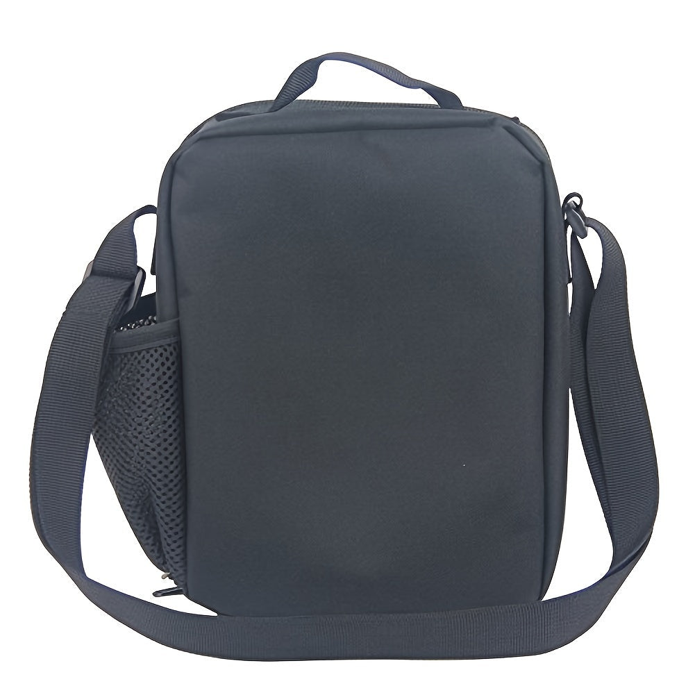 Bolsa de almuerzo con tema de fútbol aislada, a prueba de fugas, libre de látex, lavable a mano con bolsa de hielo para escuela y comedor