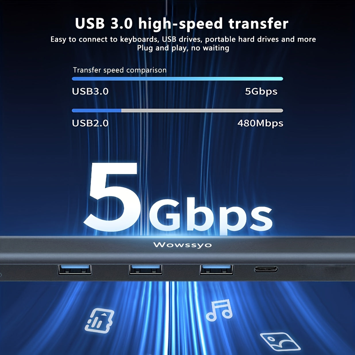 10-in-1 USB-C Docking Station for MacBook Windows 4K HDMI 100W PD Ethernet SD TF Card