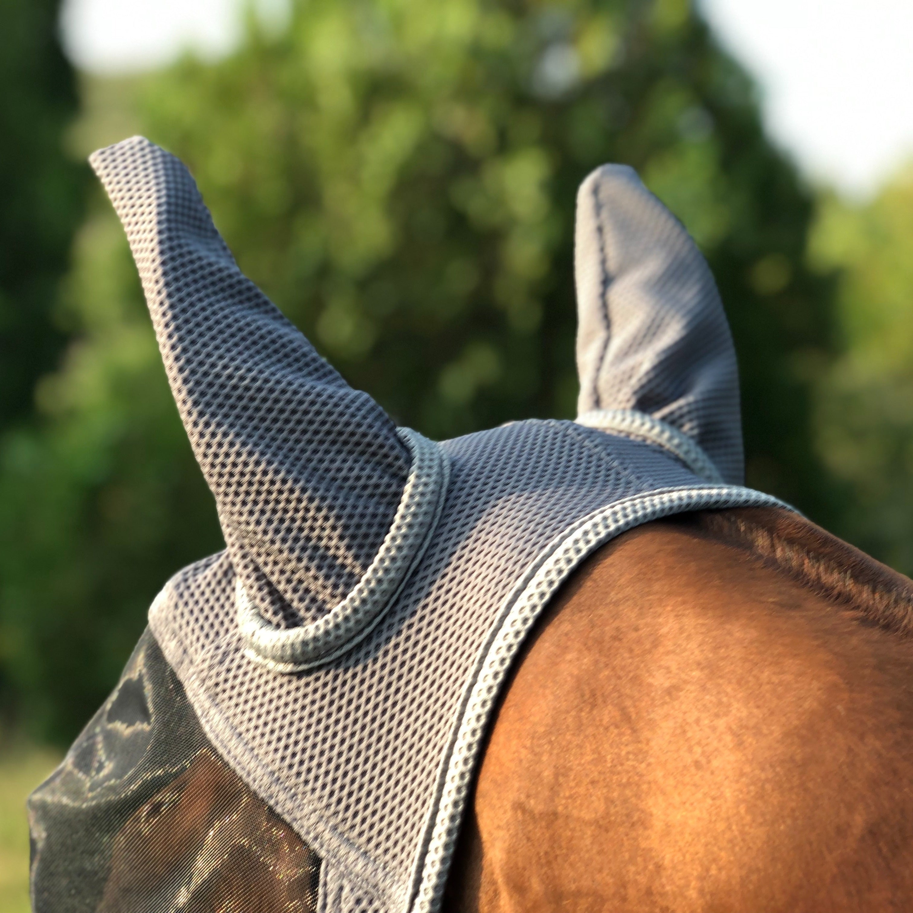 Horse Mask with 86% UV Protection Breathable 3D Mesh High Elasticity