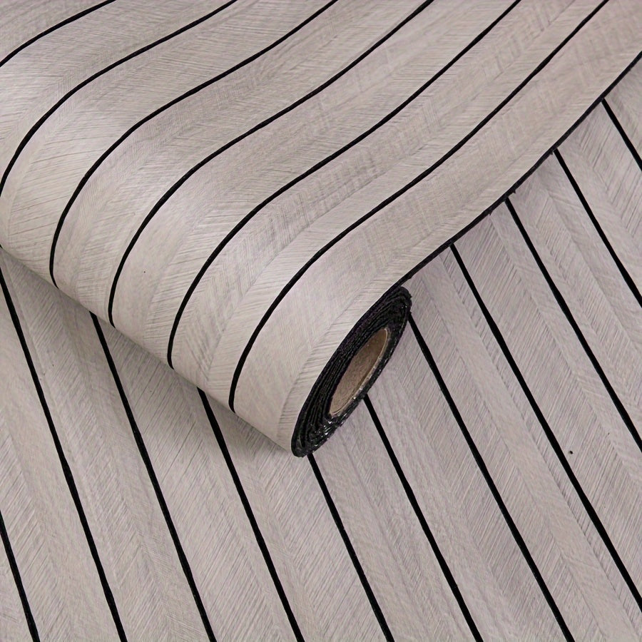 Self-Adhesive 3D Wall Panel Vinyl Curved Edges Shapes and Stripes Style for Ceilings and Partitions