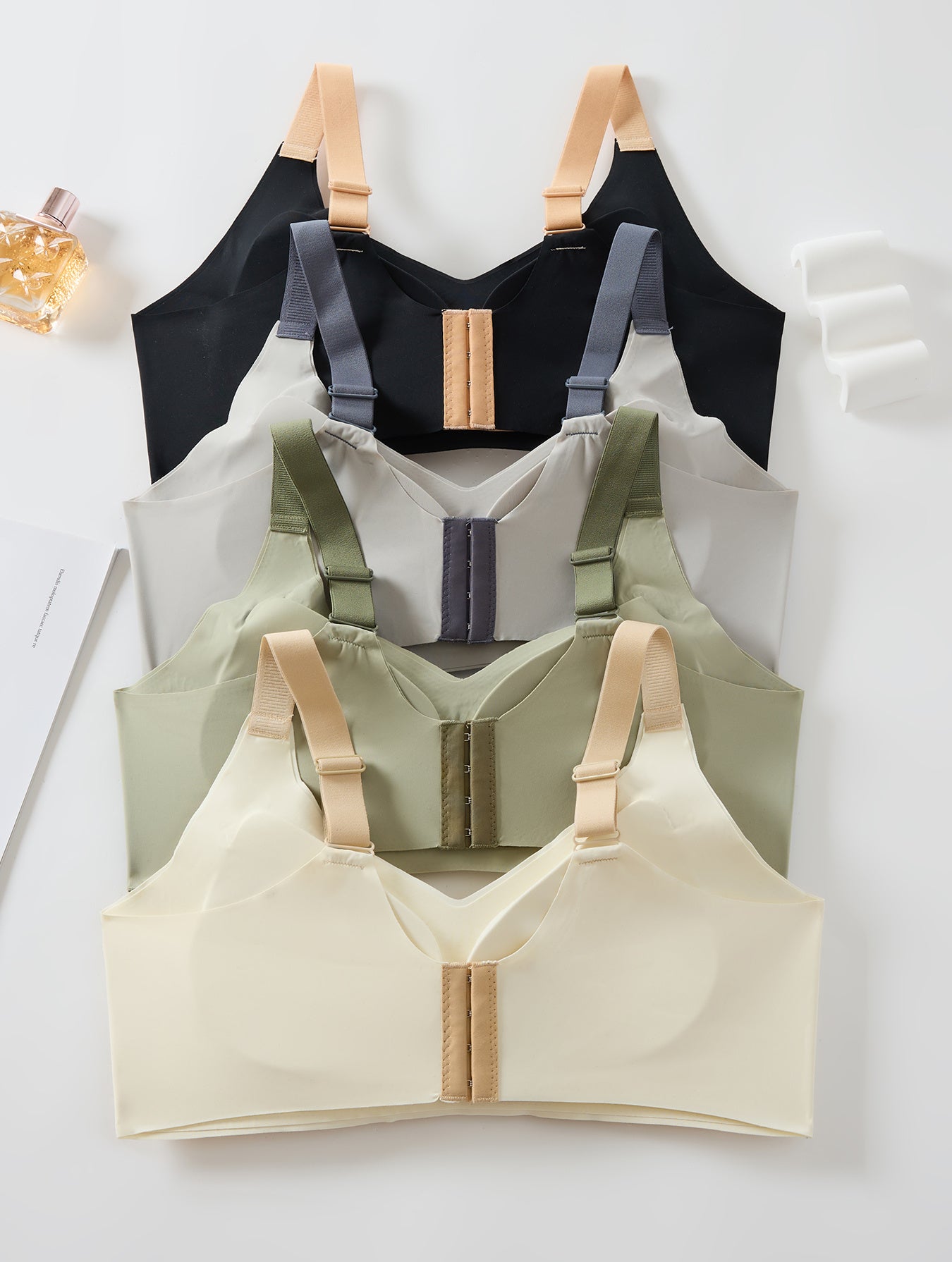 Plus Size Wirefree Bras with Light Padding for Comfort