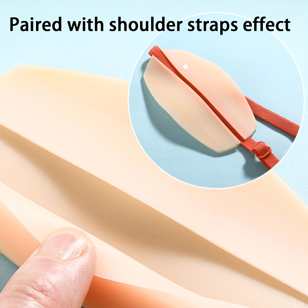 4-Pack Silicone Bra Strap Pads Non-Slip Comfort Support Solid Color Bra Accessories