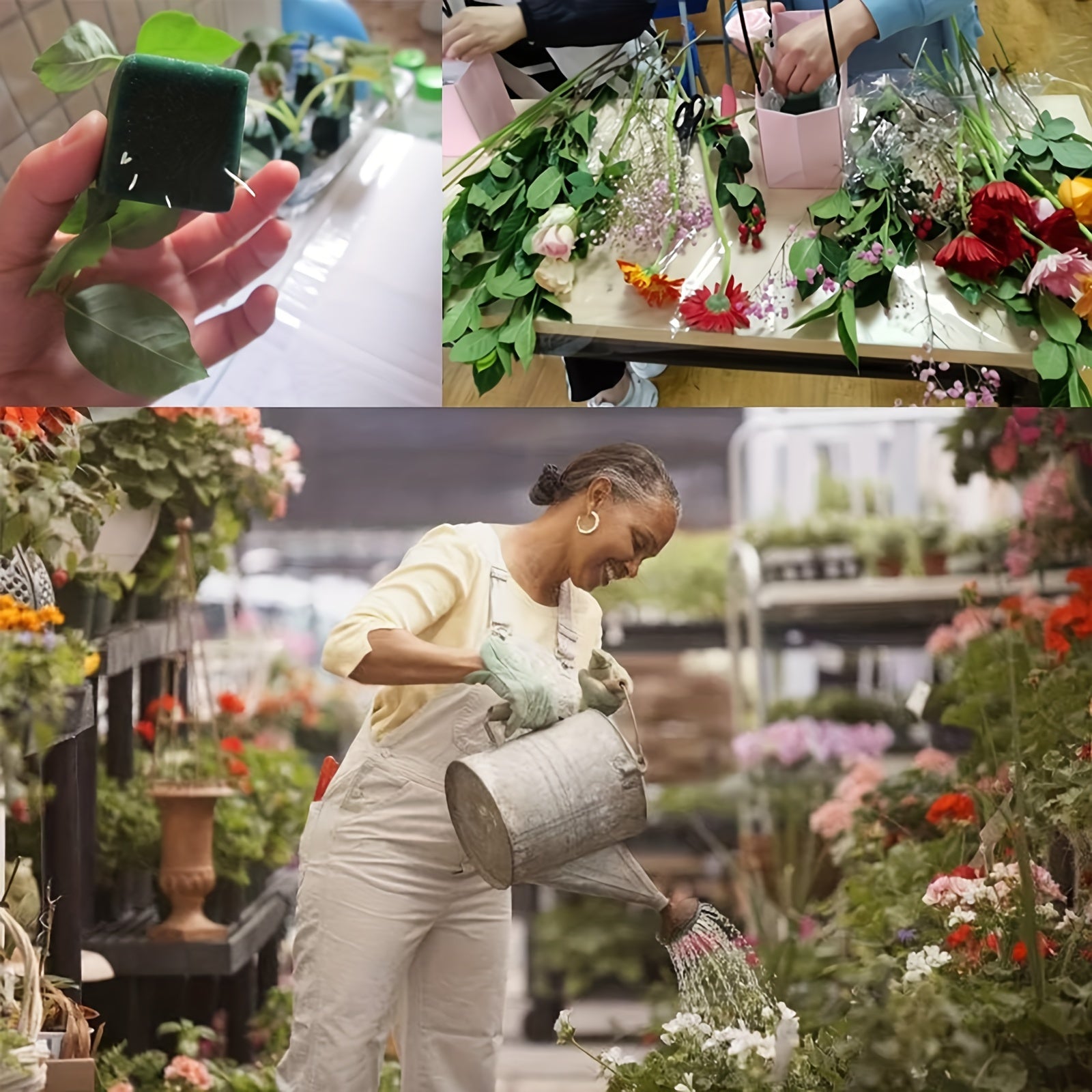 Set of 20 Green Floral Foam Blocks 7.62cm for Flowers Weddings Art Parties