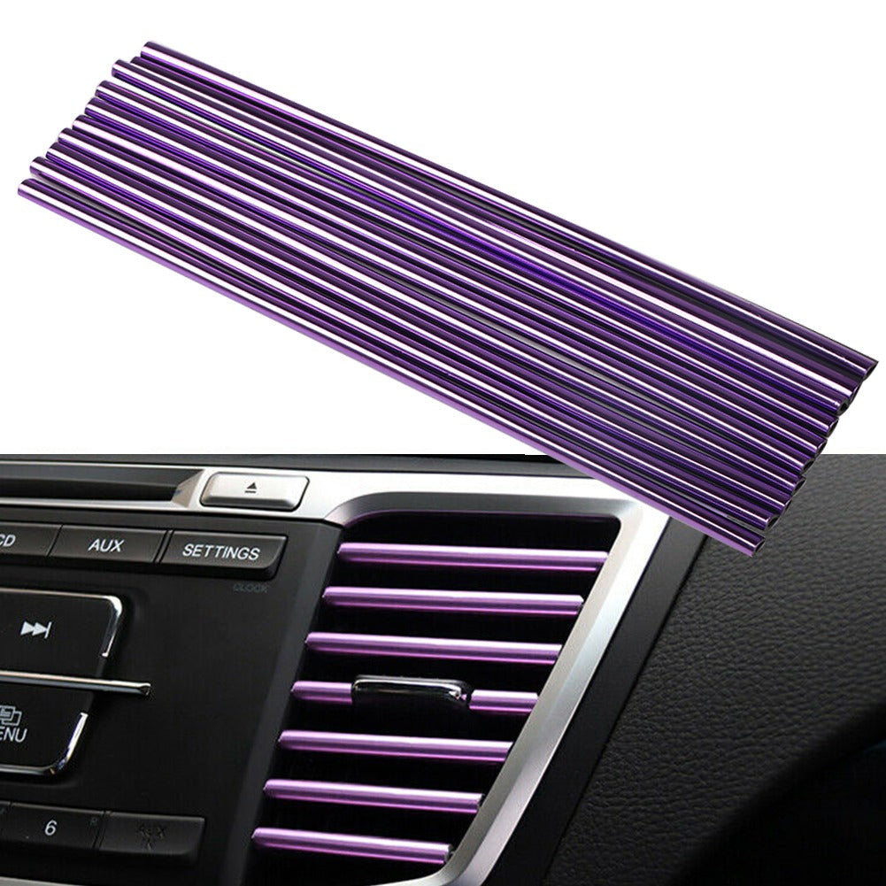 10 ta to'plam avtomobil ventilyatsiya qismi qopqog'i, kumush, avtomobil ichki aksessuarlar