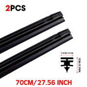 2pcs Rubber Wiper Blade Insert Refills Soft 8mm Fit 14-28 Inch Car Auto Accessories