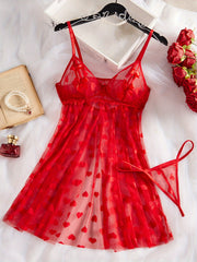 Women's Sexy Doll Costume for Adults with Red Dress and Accessories