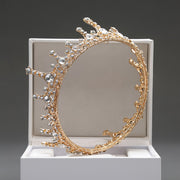 Bridal Crown with Gemstones Minimalist Wedding Hair Accessory Jewelry Headpiece
