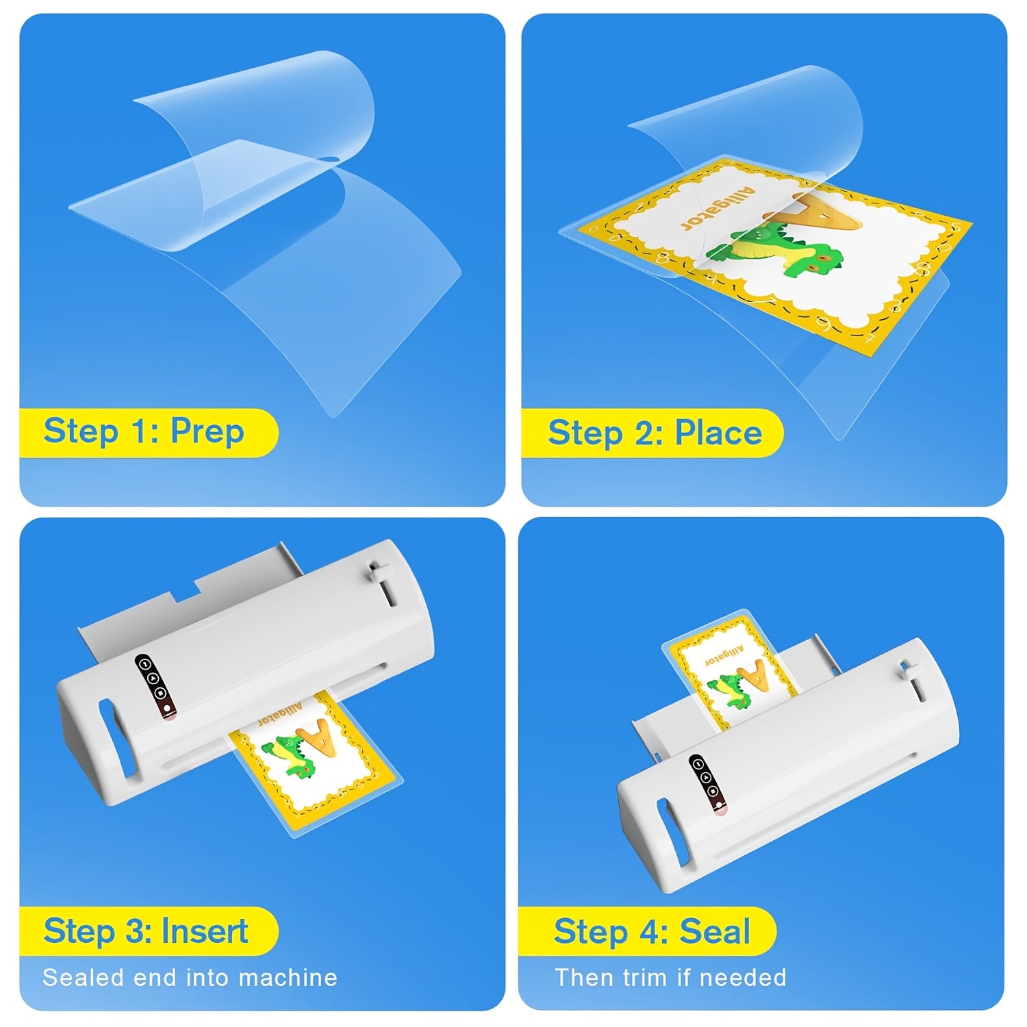 100/200 Pcs Thermal Laminating Pouches 2.6x3.7 Inches Clear Plastic Sheets for Photos and Business Cards