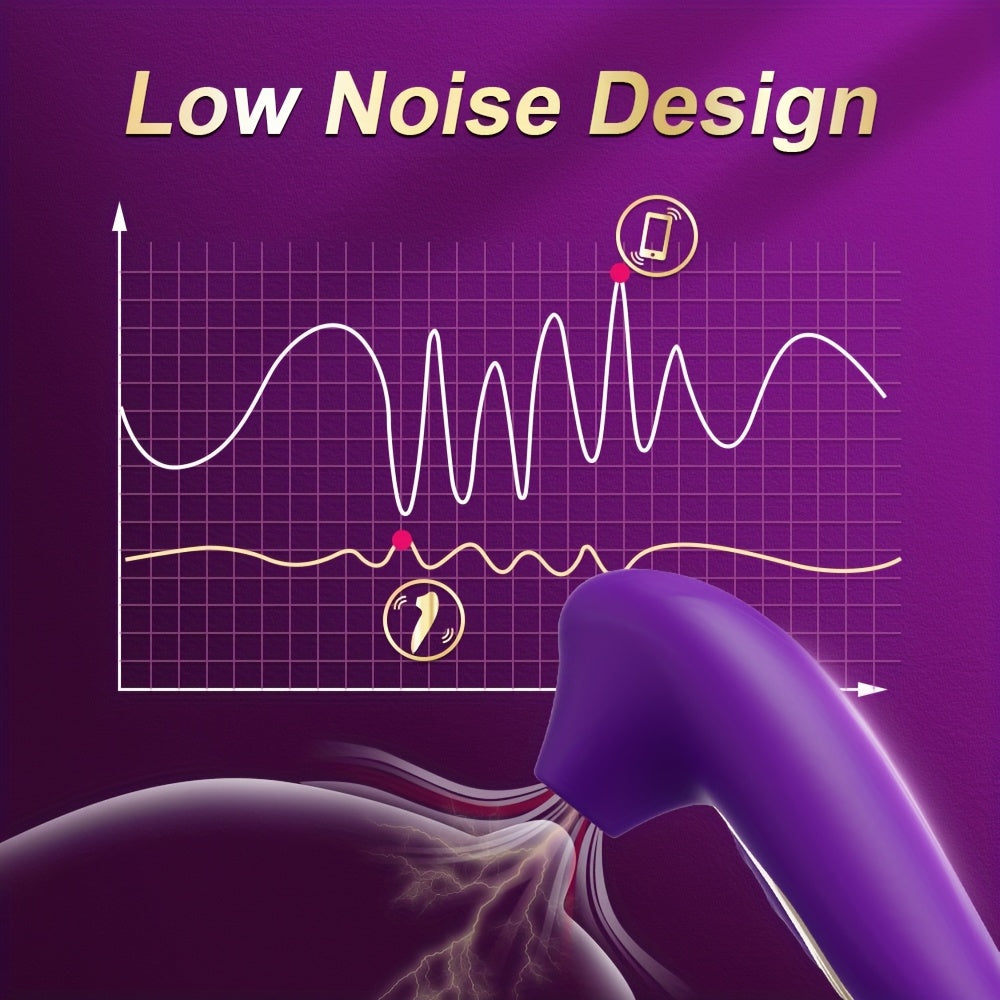 Ayollar klitoral nipel stimulyatori vibratsiyali yutuvchi o'yinchoq, 10 rejim bilan