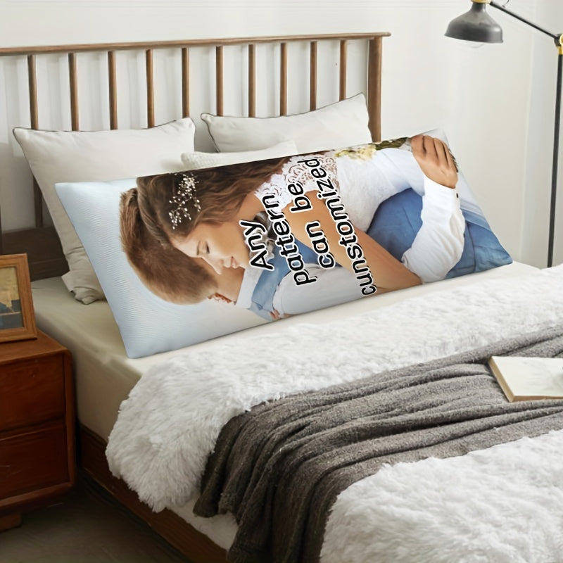 Personalized Double-Sided Body Pillowcase 50x137cm Short Plush Breathable Couple Gift