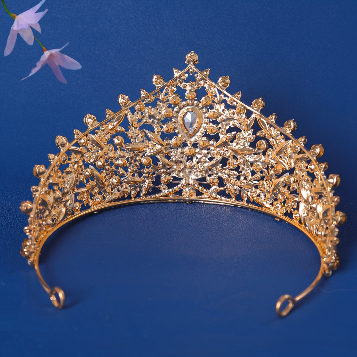 Prinsessa Bridal Tiara To'plami Rhinestone To'y Soch Aksesuarlar Zamonaviy Taxt Maxsus Tadbirlar uchun