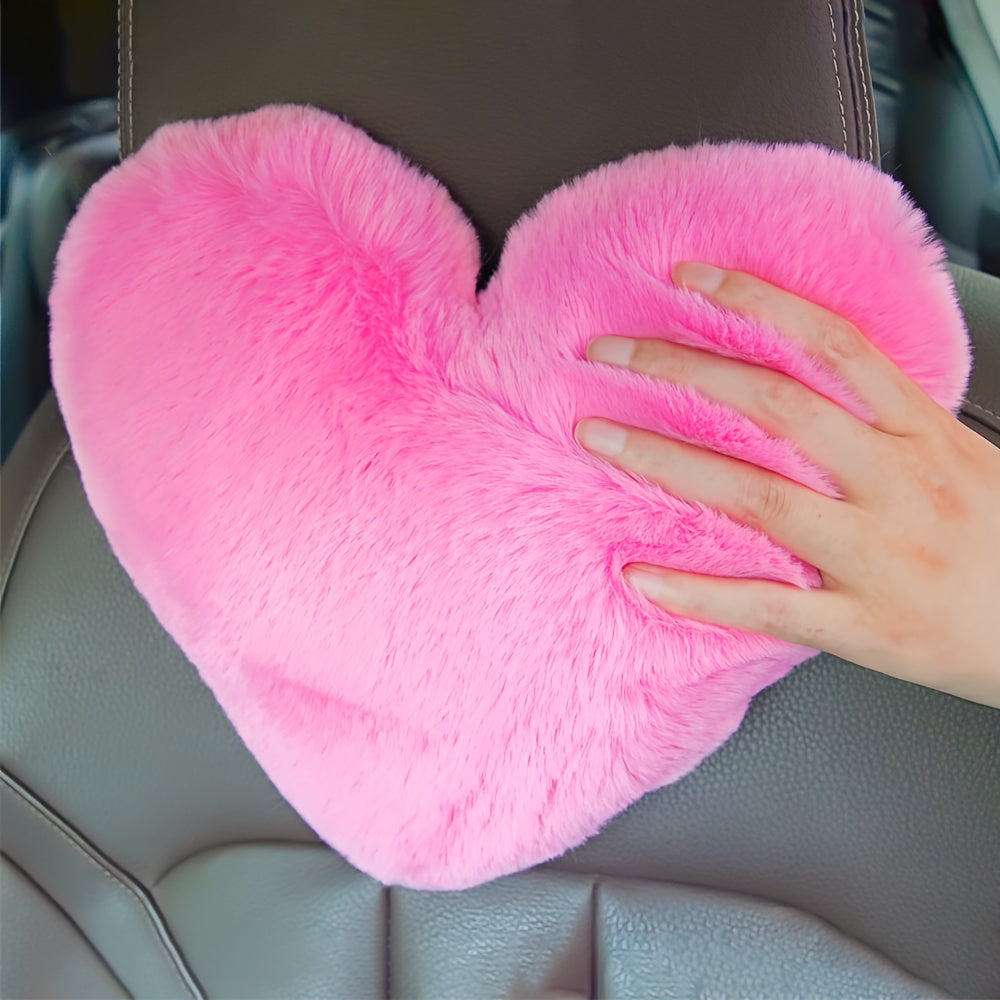 Car Seat Pillow Neck Rest Plush Headrest for Cars Interior Accessories
