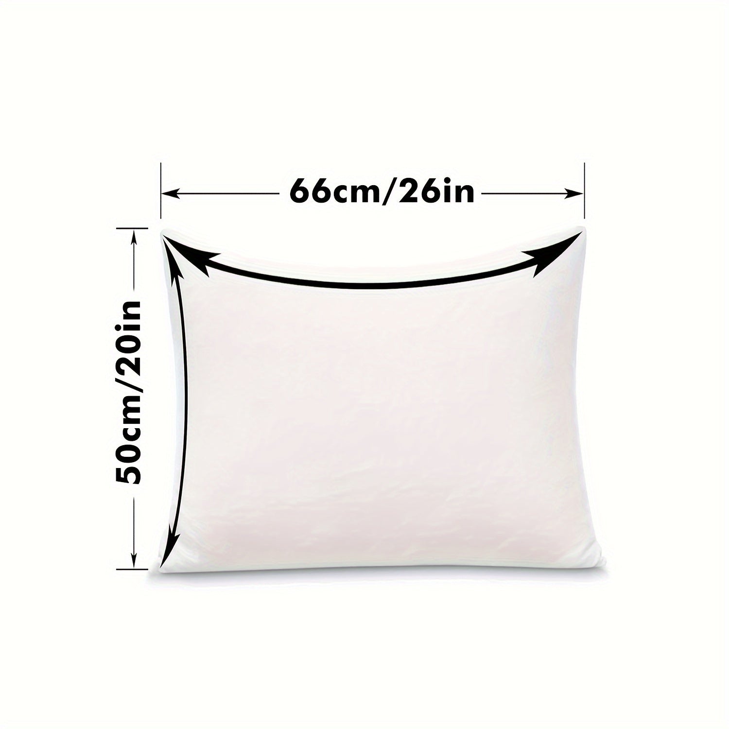 White Knitted Waterproof Pillowcase with Zipper Closure Polyester Machine Washable Single Double Size