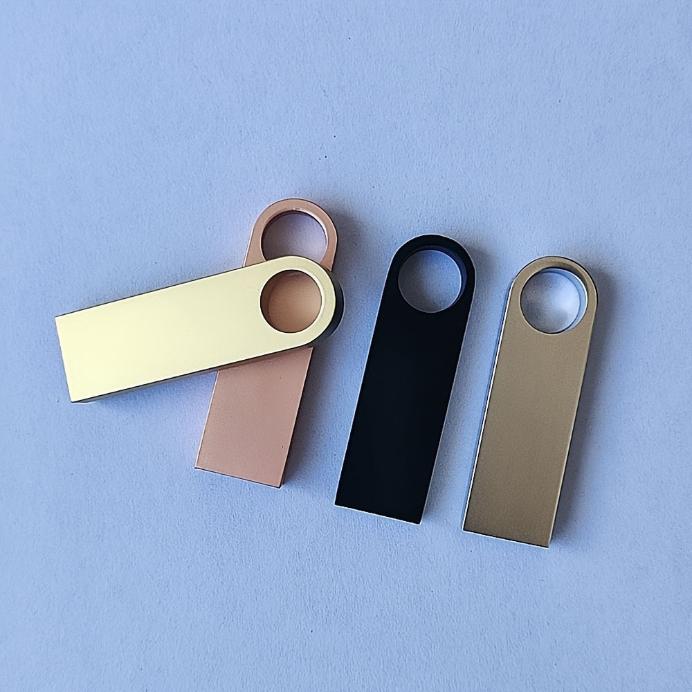 4 Mini Metall USB 2.0 Flesh Drayvlar - Mustahkam, Yuqori Tezlikdagi Ma'lumot O'tkazish Noutbuklar va Avtomobillar Uchun - 128MB