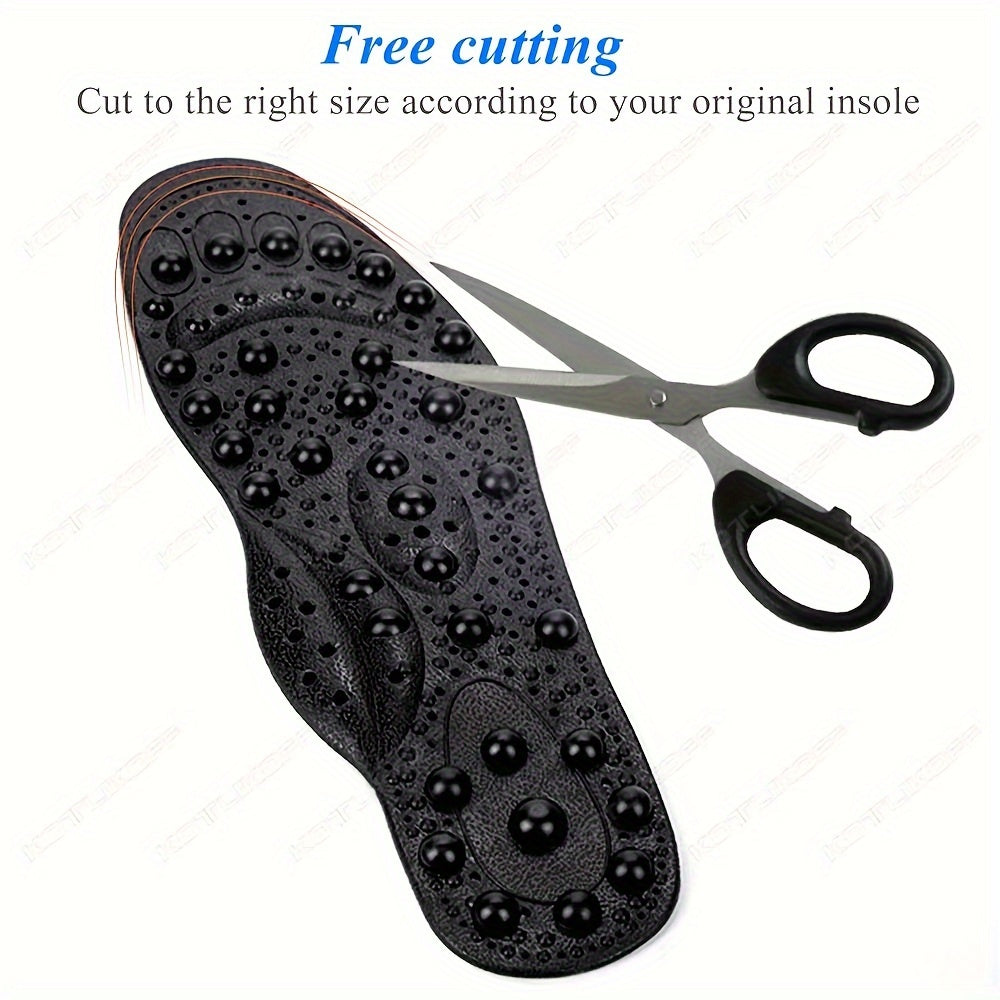 Unisex Magnetic Shoe Insoles with Massage Points for Comfortable Walks