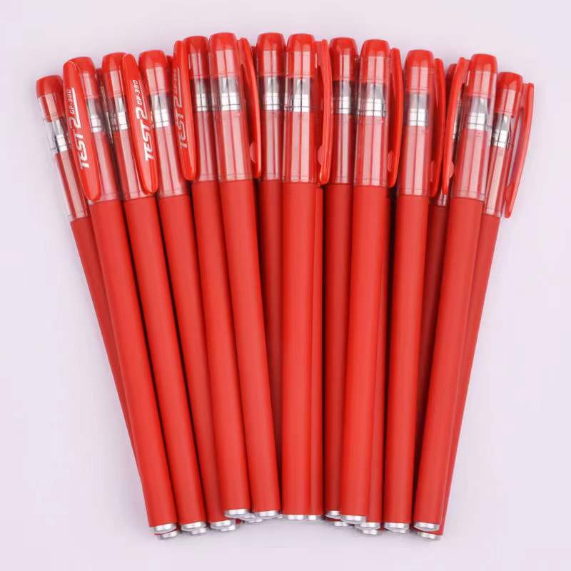 10-Piece Gel Pen Set for Students Office School Includes Red Black Water Carbon