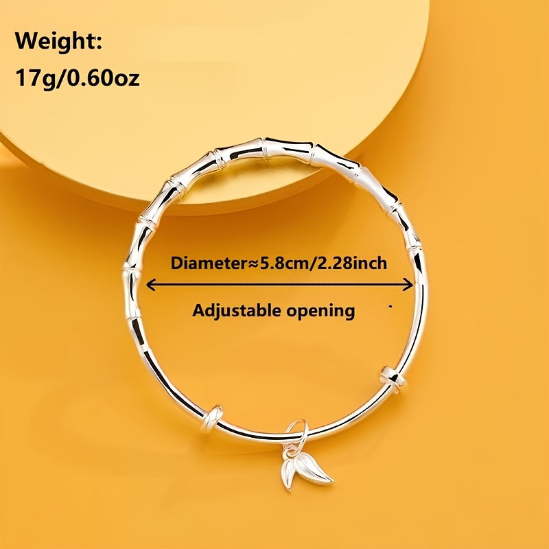 Ayollar uchun Sterling Silver cheksiz bangle taqinchoq vintage zamonaviy go'zal zargarlik