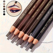 Lápiz de cejas de madera para mujer, 5 colores, a prueba de manchas, recargable