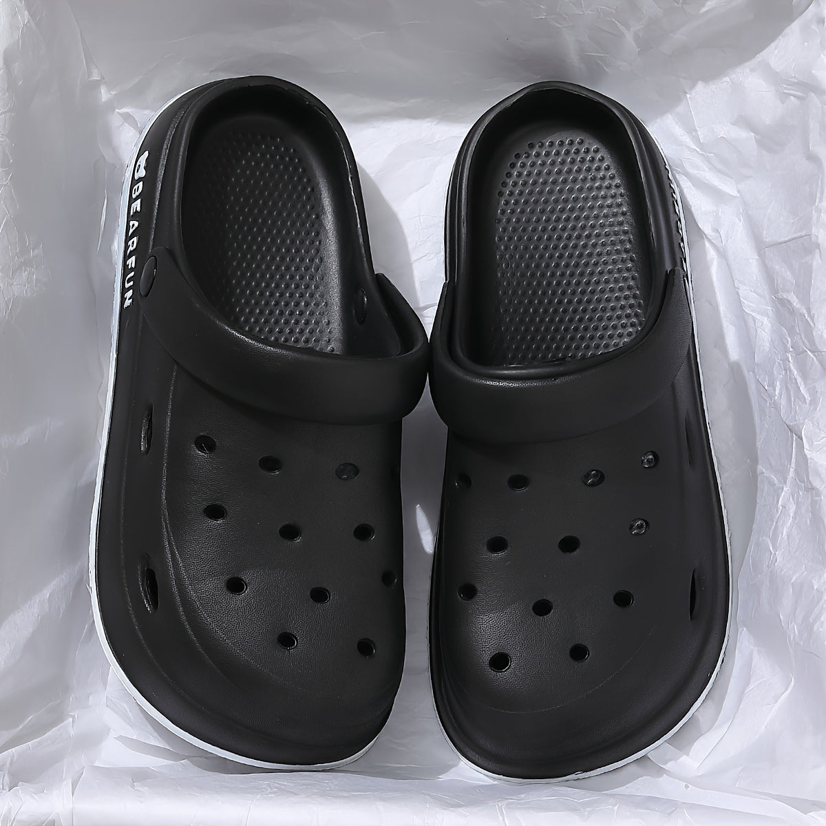 Women's White EVA Clog Sandals Lightweight Summer Beach Slippers