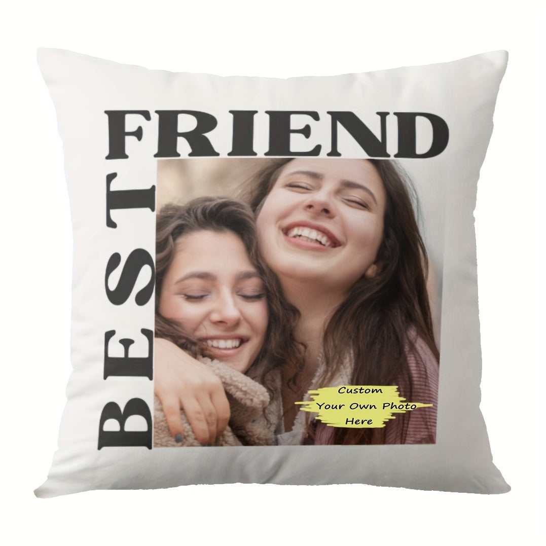 Custom Photo Pillowcase 45.72cm Super Soft Plush Gift for Best Friend