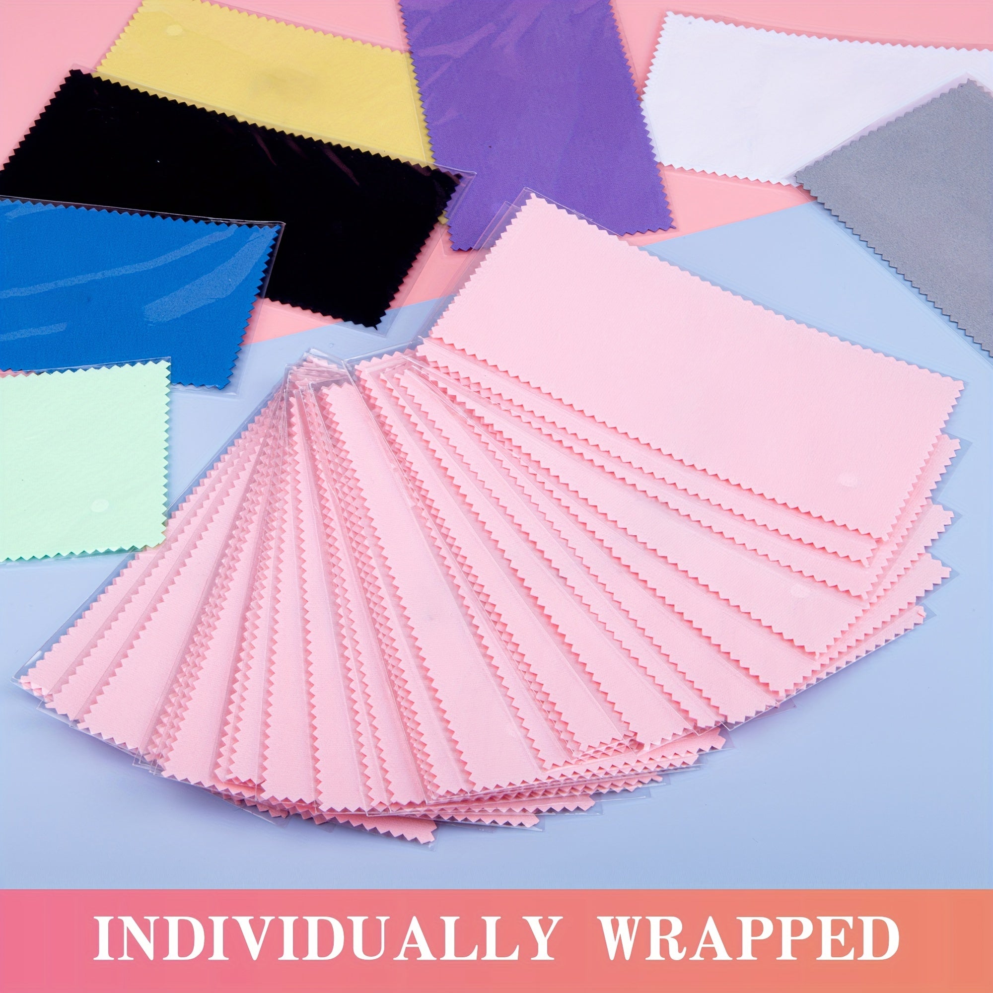 Jewelry Cleaning Cloth Set of 30 Pieces Polishing Cloths 8x16cm Individually Wrapped