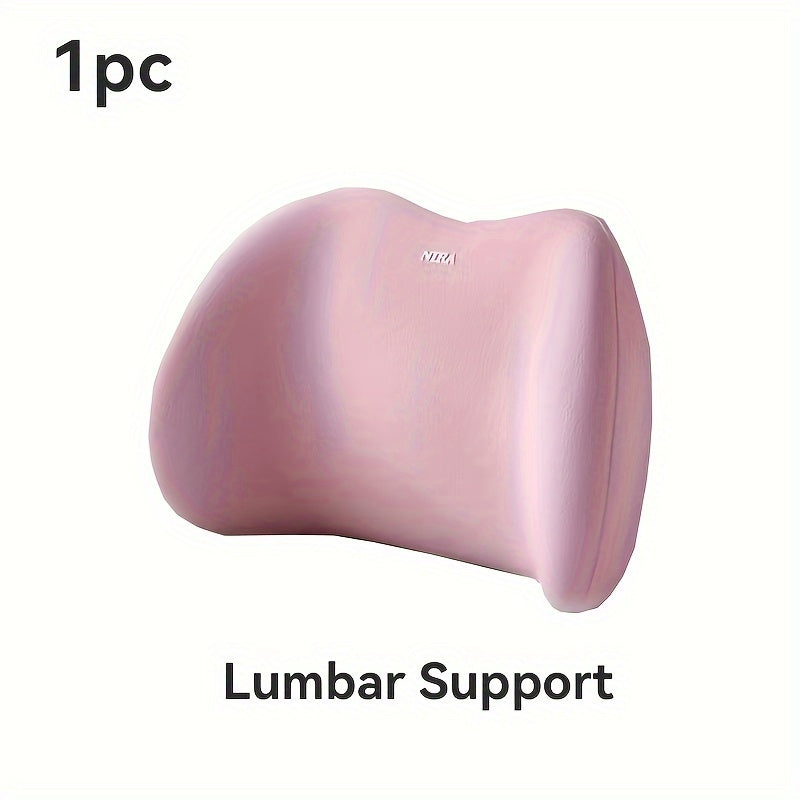 Car Seat Support Pillows Memory Foam Lumbar and Headrest Cushion
